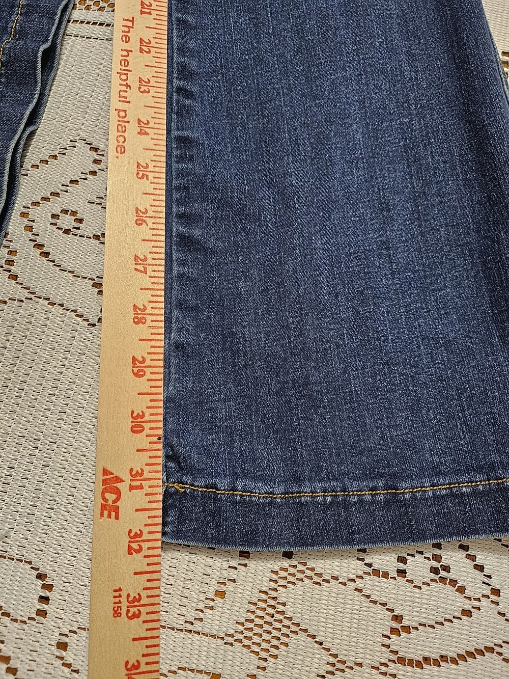 SPANX Dark Blue Flare Jeans Size Large